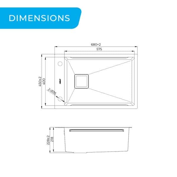 680mm slide lip single bowl workstation sink dimensions 1