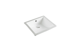 440mm Undermount Ceramic Basin – Gloss White – Square | Nue 44