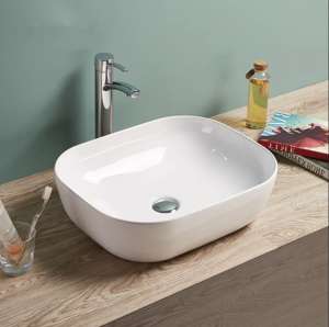 Above Counter Ceramic Basin – Gloss White – Rectangle – 505mm | PA4939