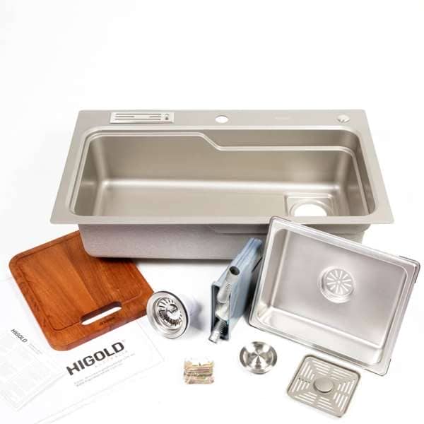 belle luxe 2 kitchen sink full kit