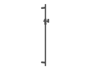 CADDENCE Brushed Gun Metal Grey Shower Rail without Handheld Shower | BUGM2151.SH.N