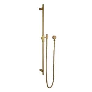 CADDENCE Brushed Brass Shower Rail without Handheld Shower | BUYG2151.SH.N