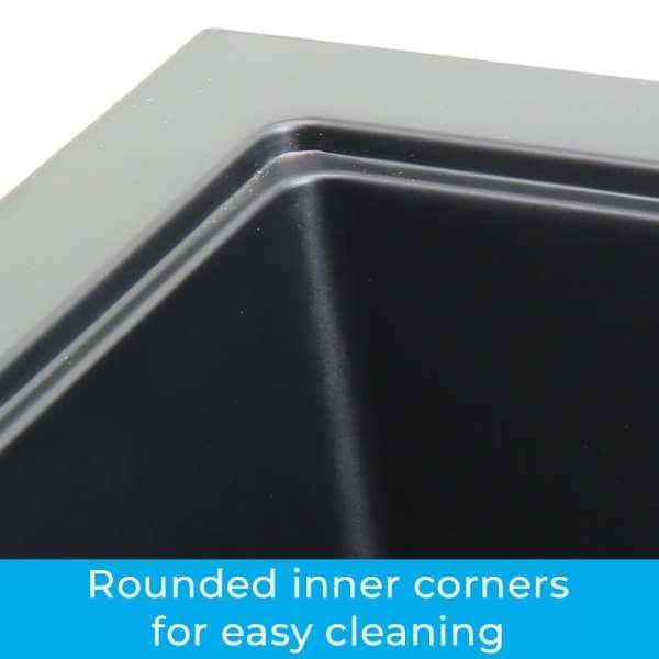 granite composite sink rounded corner 2