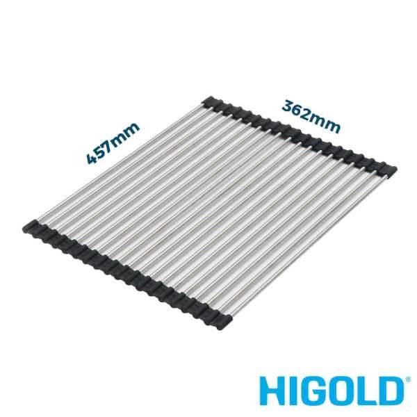 higold 457mm stainless steel rollable drainer tray