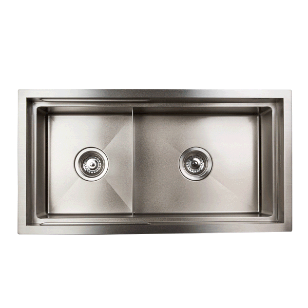 piniz 1 slide lip nano coated stainless steel double bowl workstation sink.gif